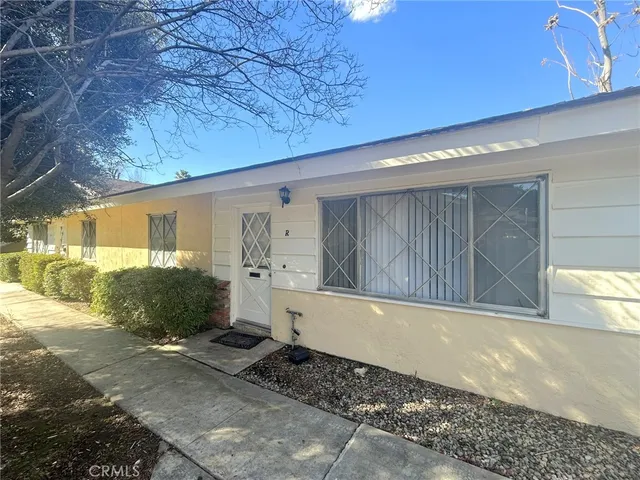 a front view of a house