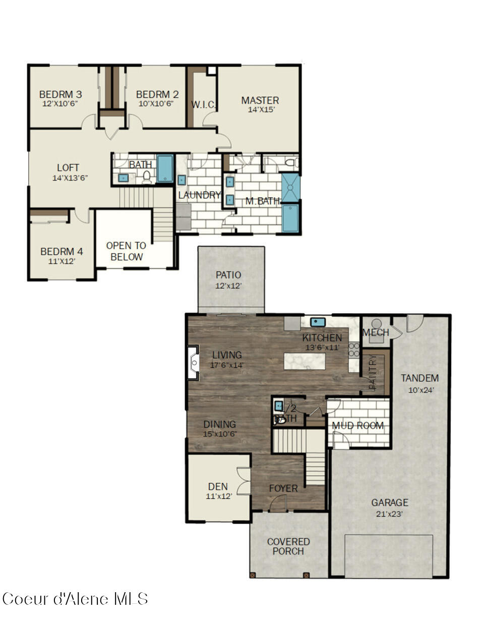 957 East Steeple Chase Road Hayden, ID 83835 - Photo 13 of 13 Turner+ Plan