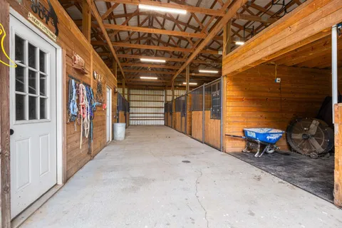 a view of a porch with a bench