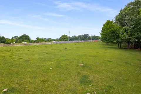 a view of an ocean from a yard
