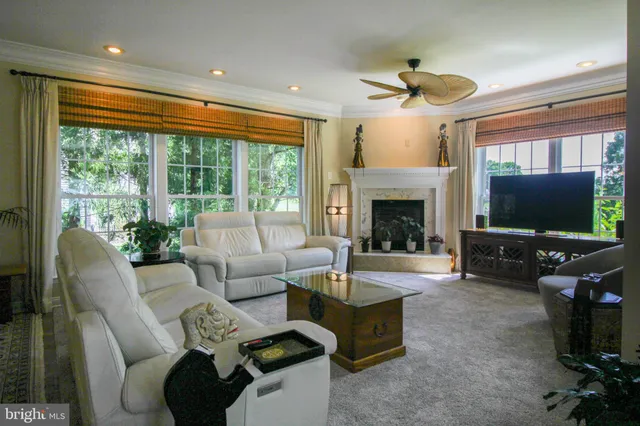 a view of a patio with a table chairs and a table