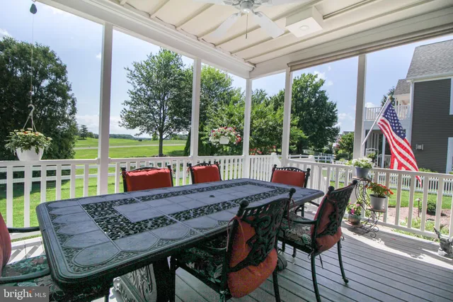 a view of a golf course with a lake