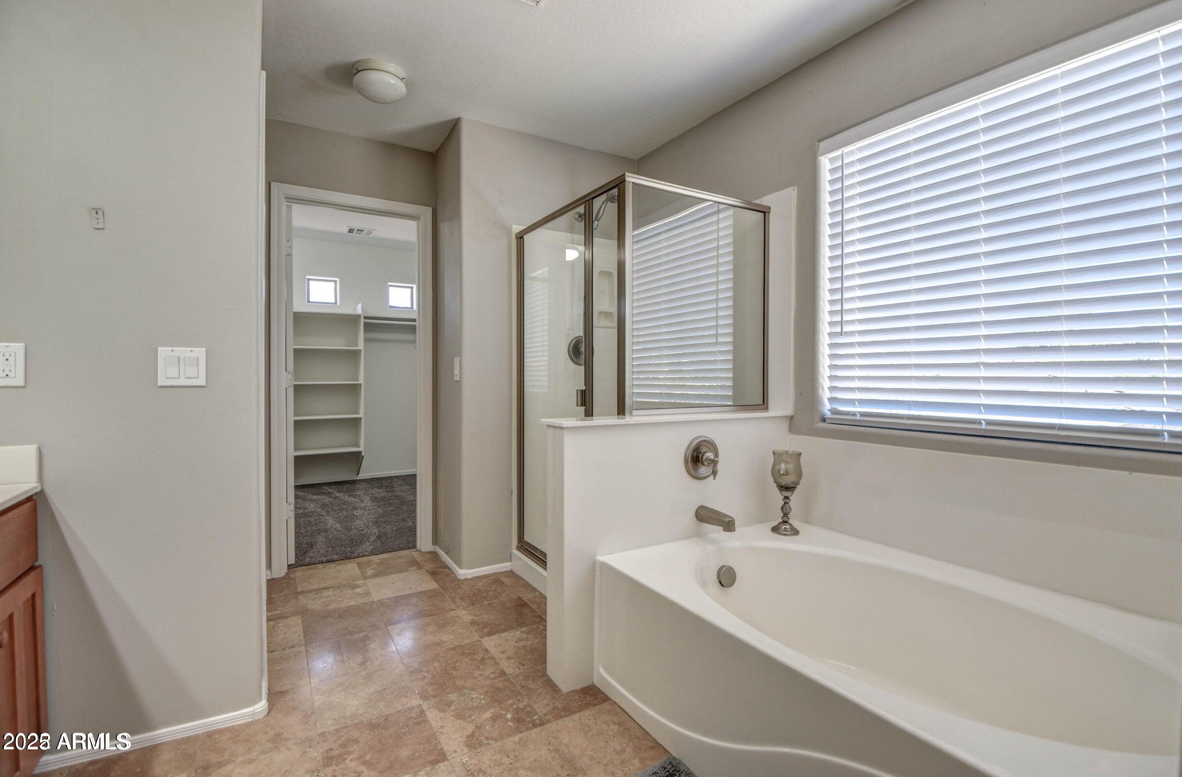 45338 West Norris Road Maricopa, AZ 85139 - Photo 6 of 6 a bathroom with a bathtub and a shower