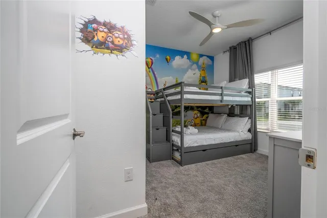 a bathroom with a shower and toilet