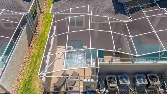 a view of workspace with flat screen tv