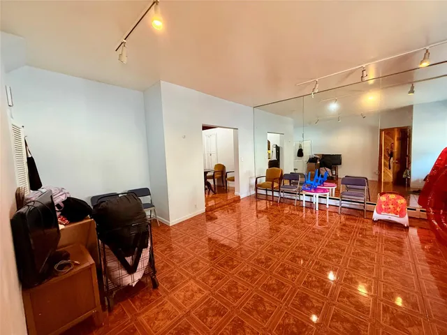 a room with musical instruments