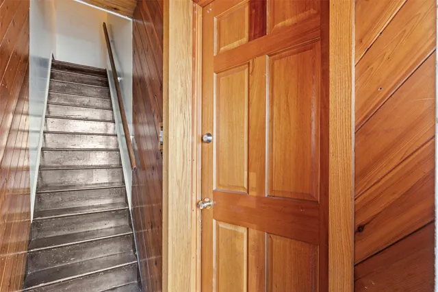 a close view of walk in closet