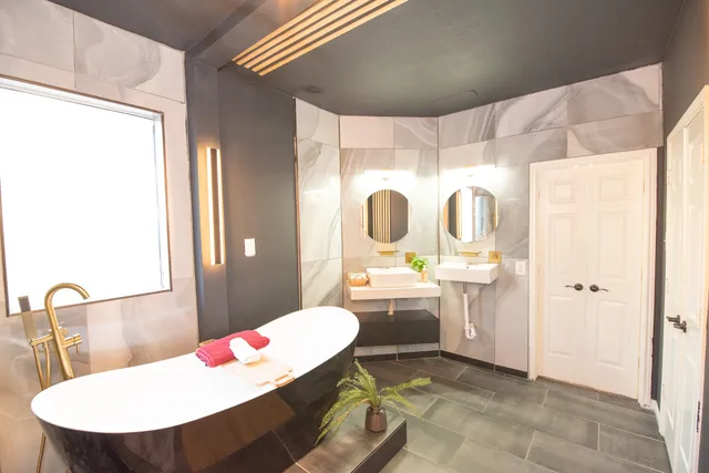 a room with furniture and window