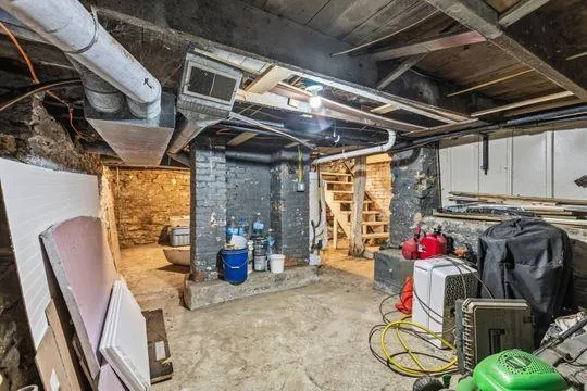 a view of storage and utility room