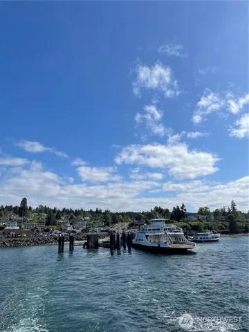 a view of a lake with houses