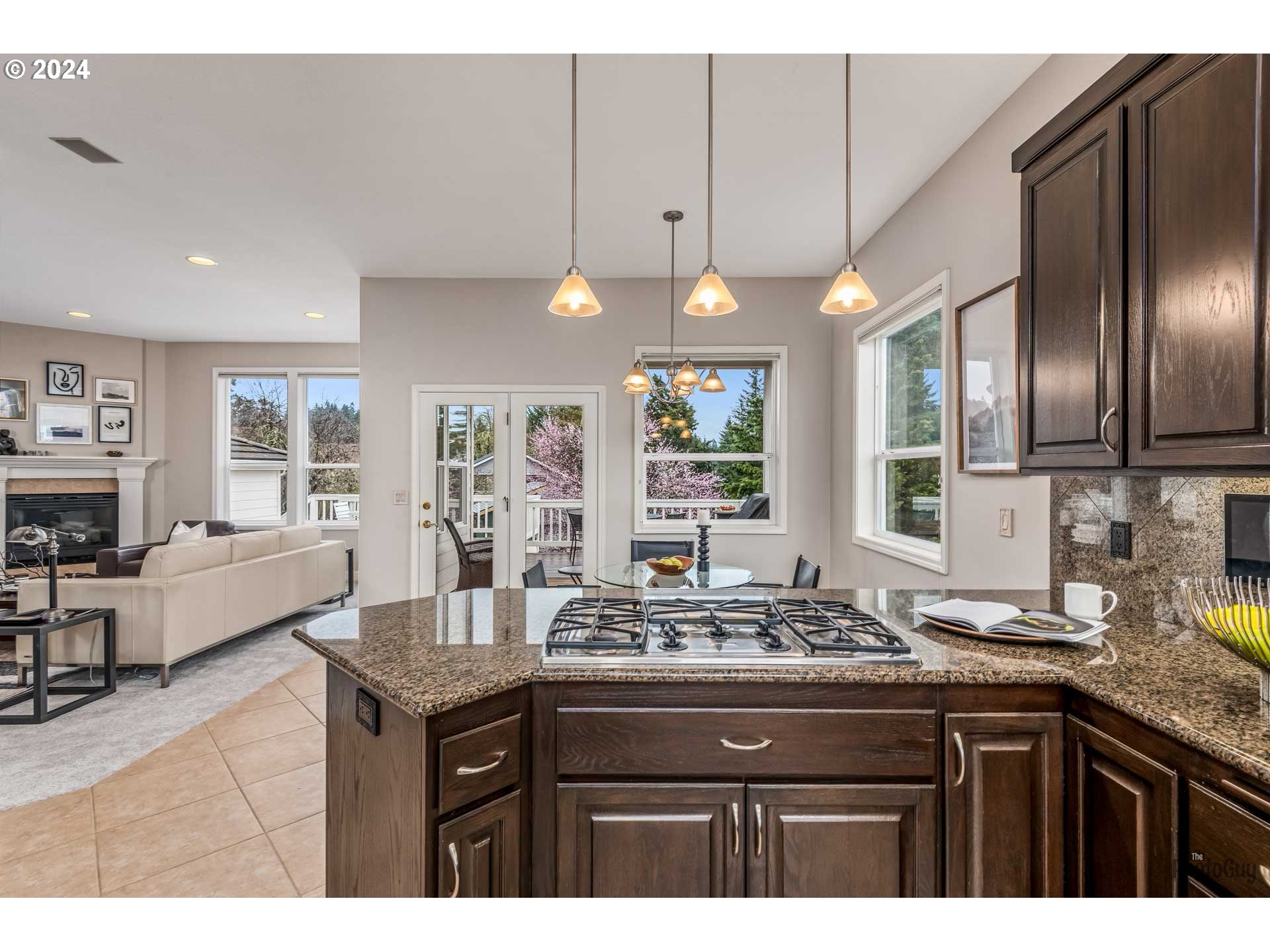 2054 Morning View Drive Eugene, OR 97405 - Photo 17 of 48 a kitchen with granite countertop a sink and cabinets