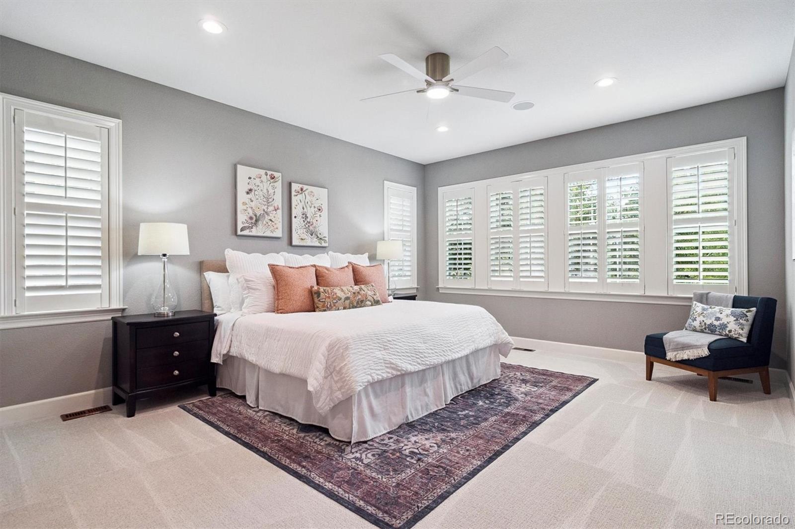 470 Maplehurst Drive Highlands Ranch, CO 80126 - Photo 15 of 46 a spacious bedroom with a large bed and a window