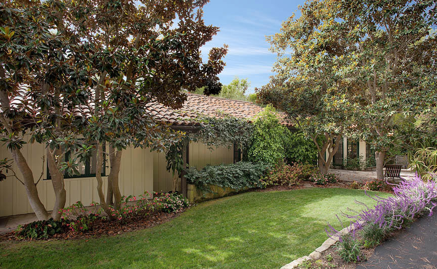 930 Lilac Drive Montecito, CA 93108 - Photo 16 of 25 a view of a backyard with plants and large trees
