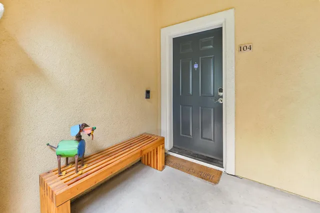 a front view of a house with garage