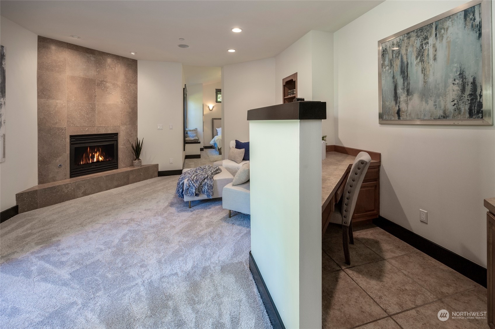 25635 Southeast Old Black Nugget Road Issaquah, WA 98029 - Photo 16 of 39 a view of a livingroom with a fireplace