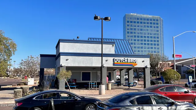 a car parked in front of a building