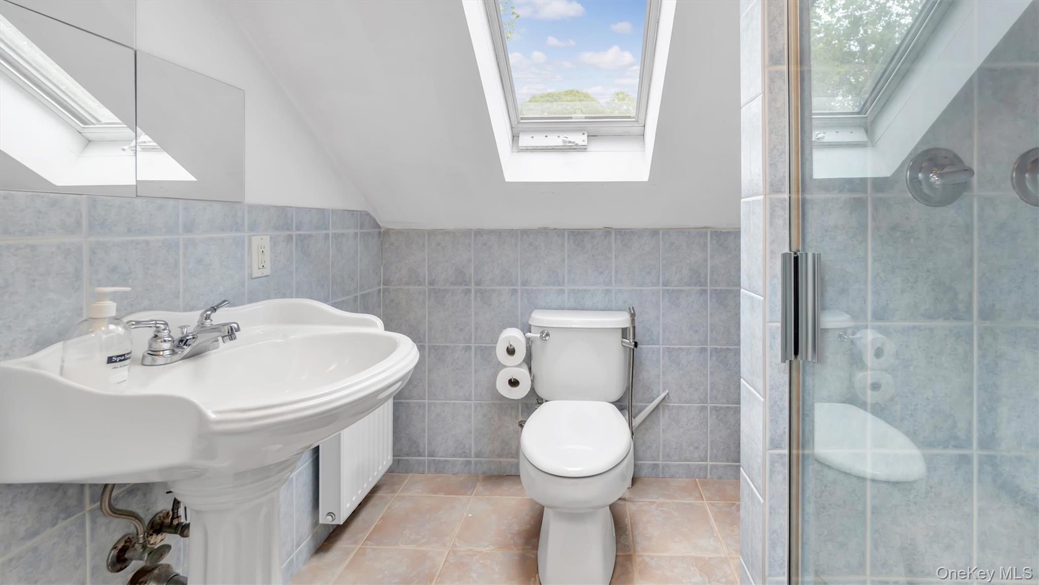 143 Hallock Street Riverhead, NY 11901 - Photo 26 of 39 a bathroom with a toilet sink and mirror
