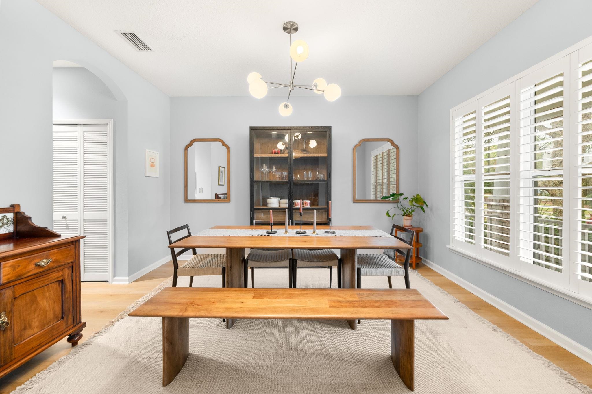 424 High Tide Drive St. Augustine, FL 32080 - Photo 7 of 54 a view of a dining room with furniture window and outside view