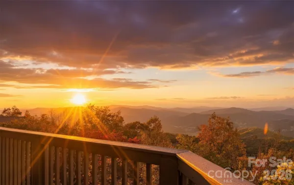 a view of a city from a balcony