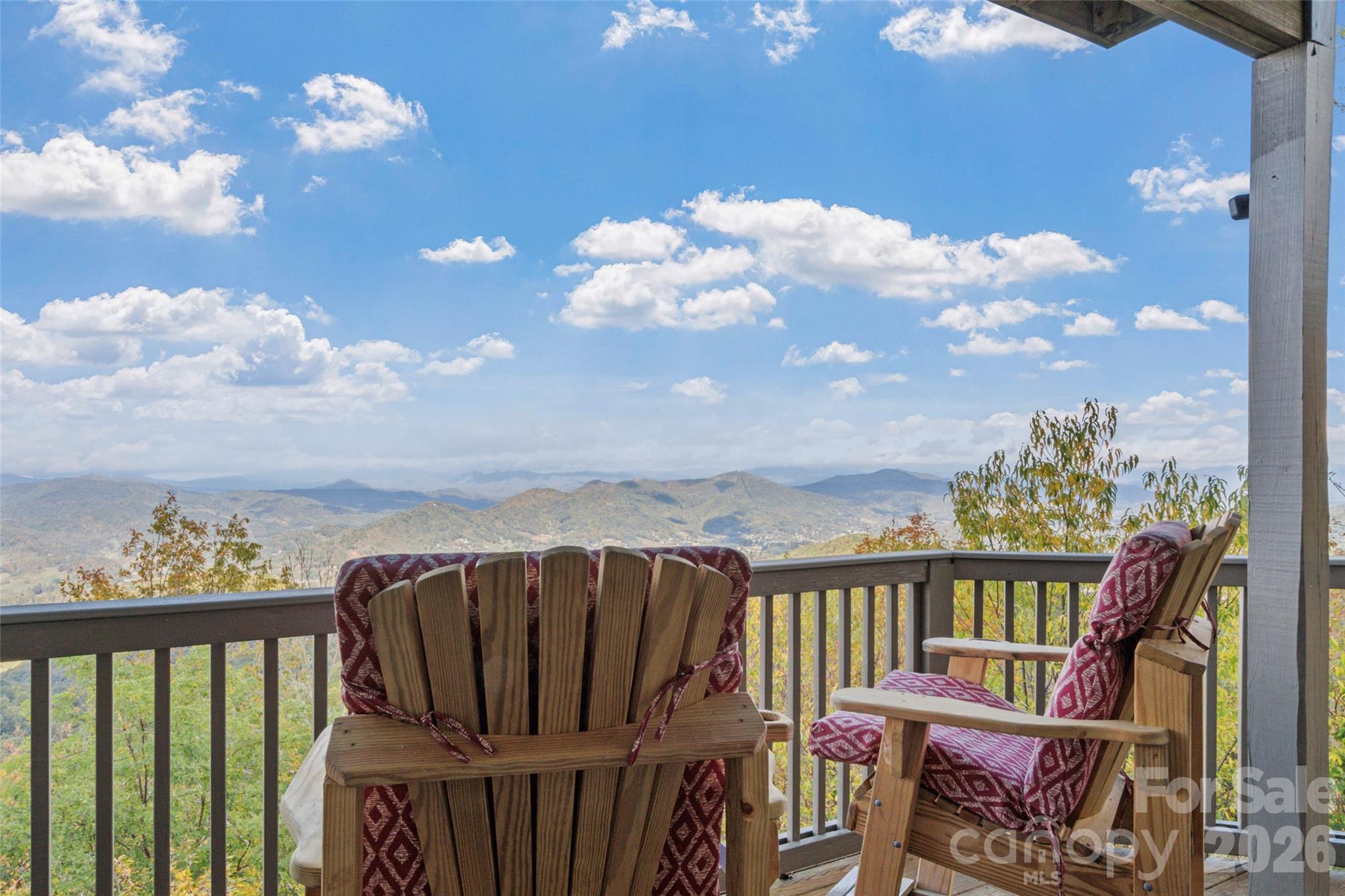 80 Slickrock Road, Unit A4 Burnsville, NC 28714 - Photo 10 of 30 a view of a balcony with furniture
