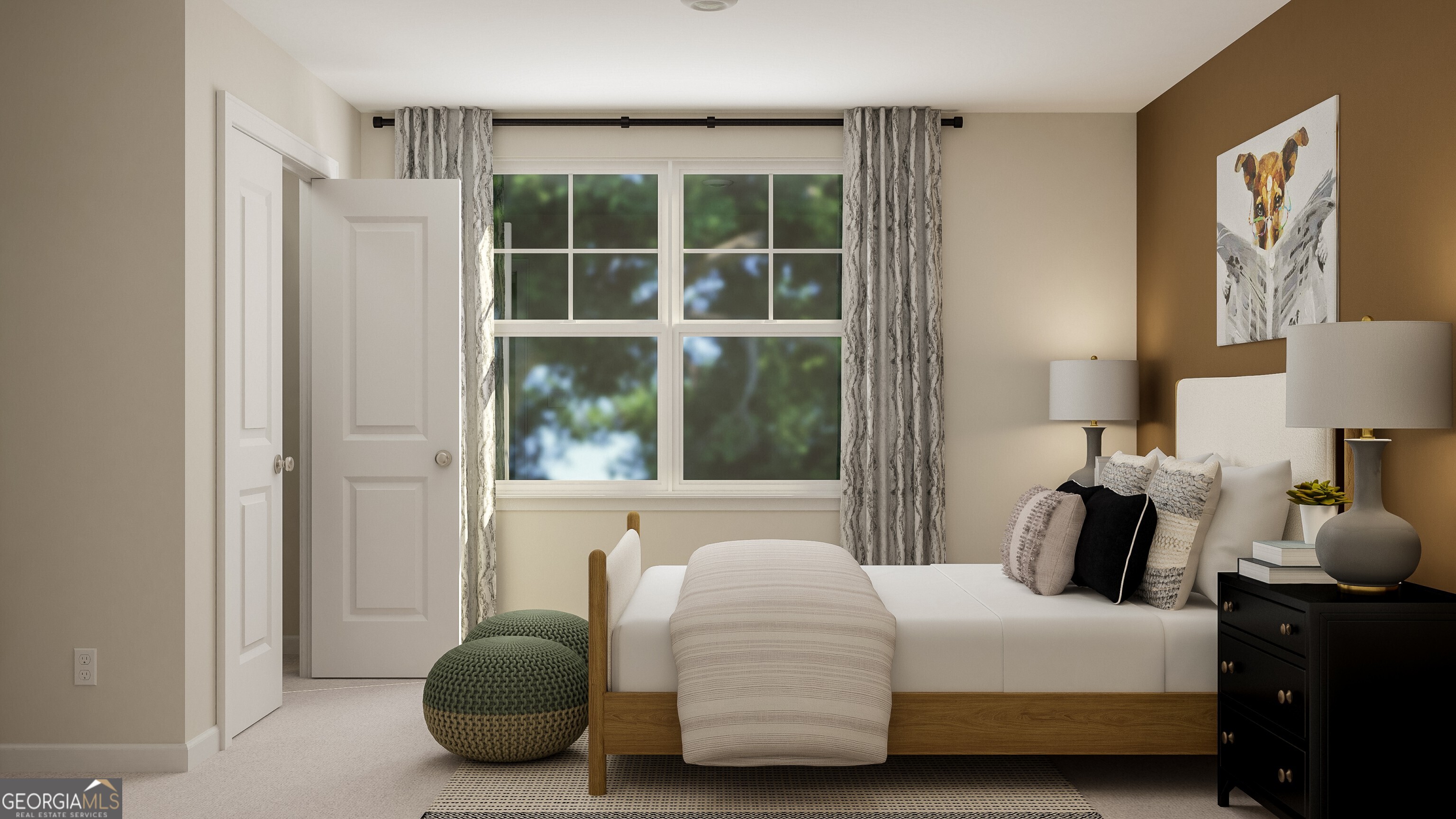 126 Rolling Mdw Way Warner Robins, GA 31088 - Photo 2 of 24 a bedroom with a bed and a large window