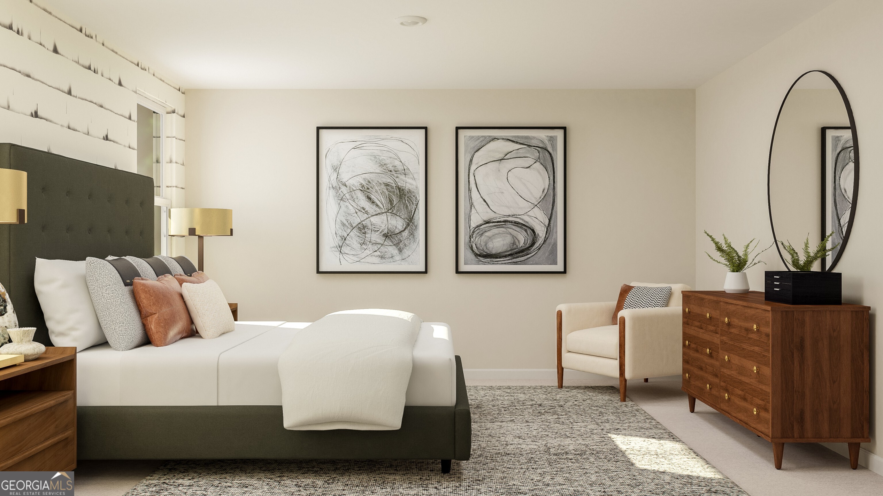 126 Rolling Mdw Way Warner Robins, GA 31088 - Photo 6 of 24 a bedroom with a bed and dresser