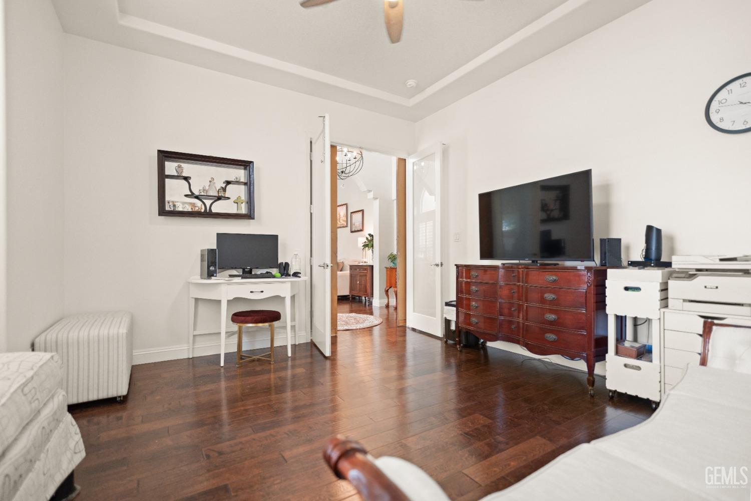 Undisclosed Address Bakersfield, CA 93311 - Photo 33 of 53 a living room with furniture and a flat screen tv