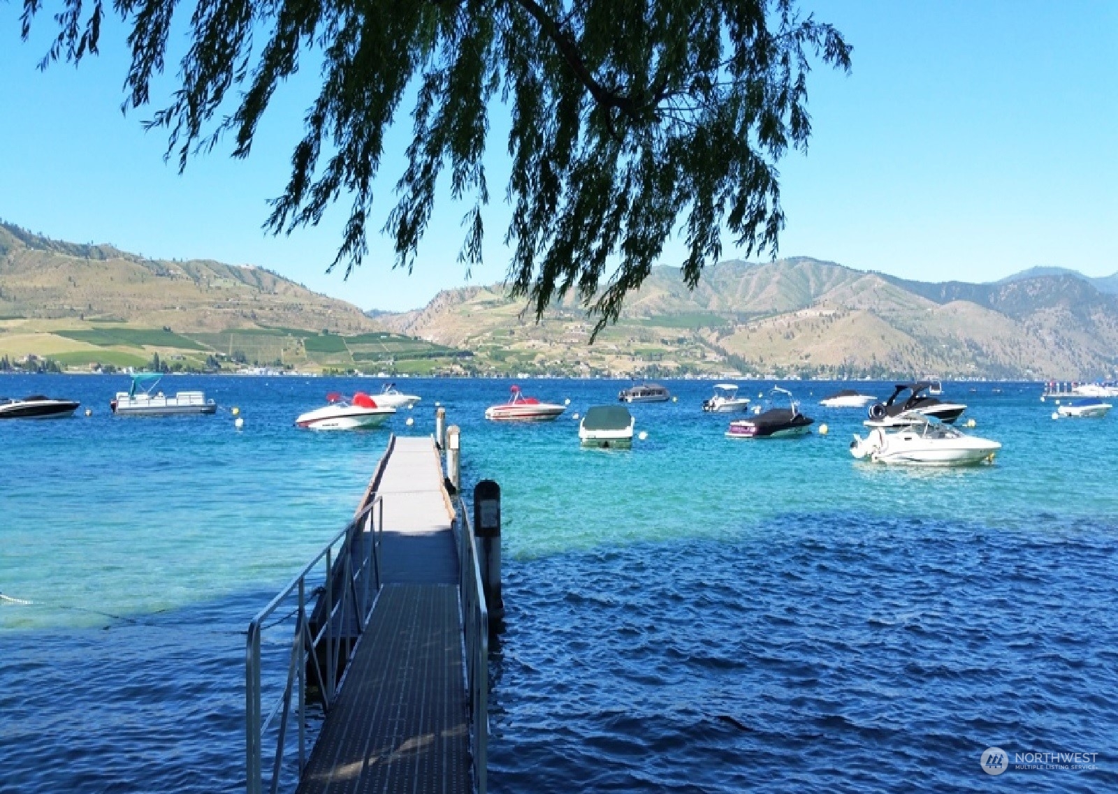 302 Butte Road Chelan, WA 98816 - Photo 29 of 35 a backyard of a house with lots of green space