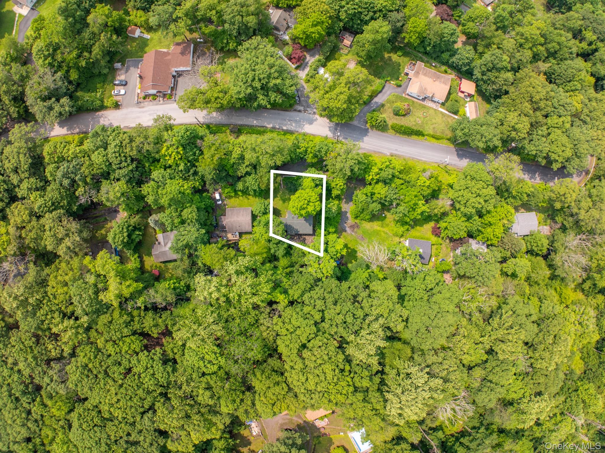 9 Higgins Trail Monroe, NY 10950 - Photo 9 of 24 a backyard of a house with lots of green space and fountain