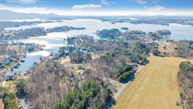 a view of lake and mountain