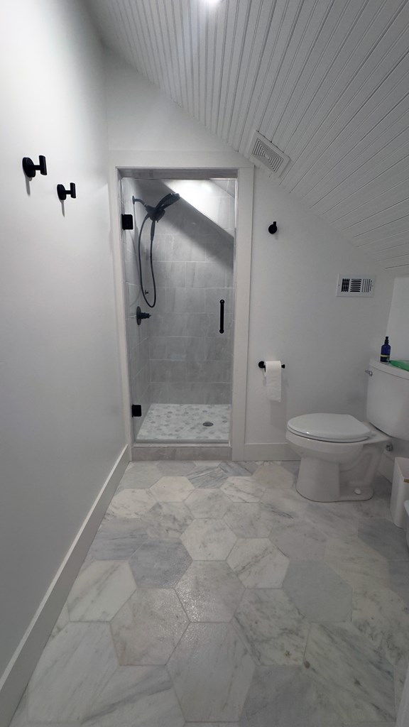 3610 Welgehausen Road Fredericksburg, TX 78624 - Photo 10 of 43 a bathroom with a granite countertop sink a toilet and shower