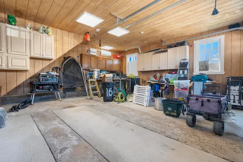 a car parked in front of a house
