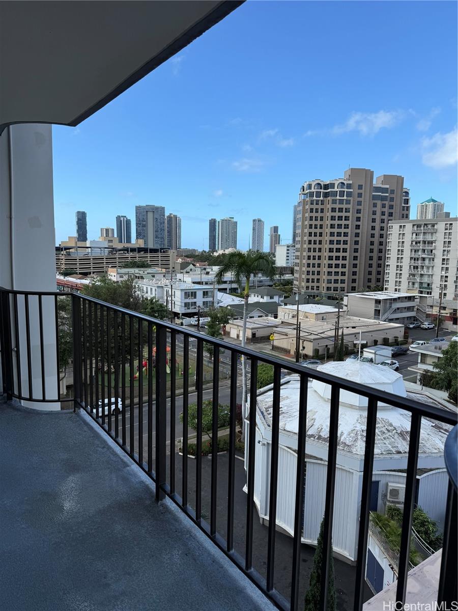 1112 Kinau Street, Unit 807 Honolulu, HI 96814 - Photo 9 of 10 a city view from the balcony