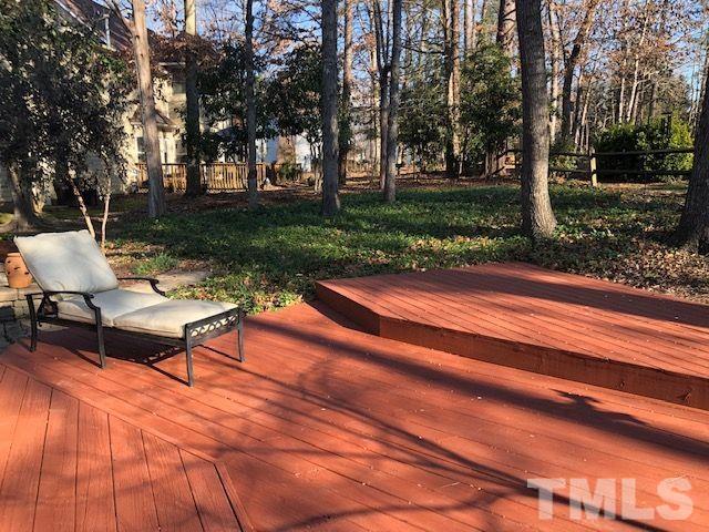 409 Guy Walker Way Durham, NC 27703 - Photo 35 of 47 a view of a backyard with sitting area
