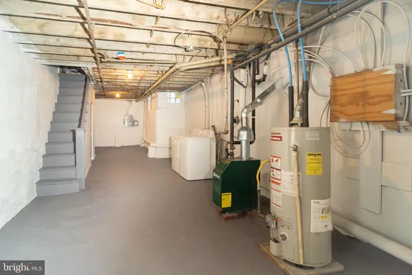 a view of storage and utility room
