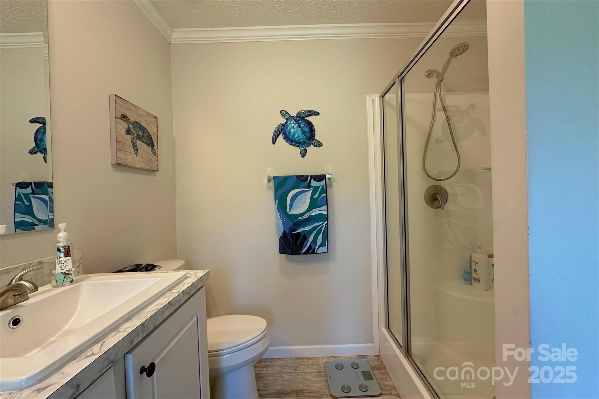 2449 Leonhart Road Cherryville, NC 28021 - Photo 9 of 21 a bathroom with a sink a toilet and shower