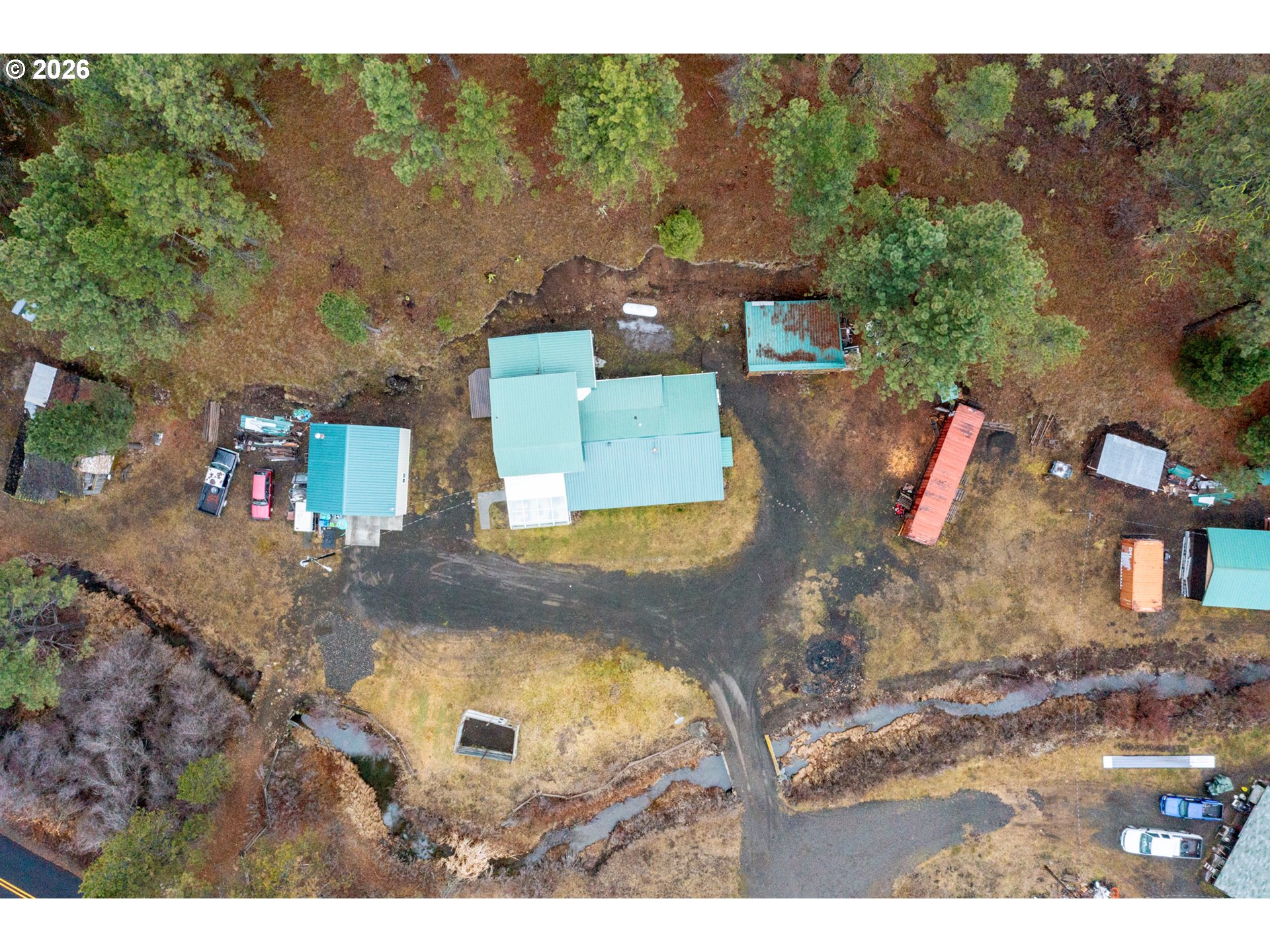 51982 Sunflower Flat Road Heppner, OR 97836 - Photo 42 of 44 an aerial view of a house with outdoor space