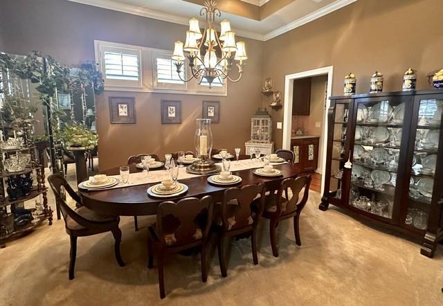 104 Willow Overlook Canton, GA 30115 - Photo 9 of 27 a dining room with furniture a chandelier and window