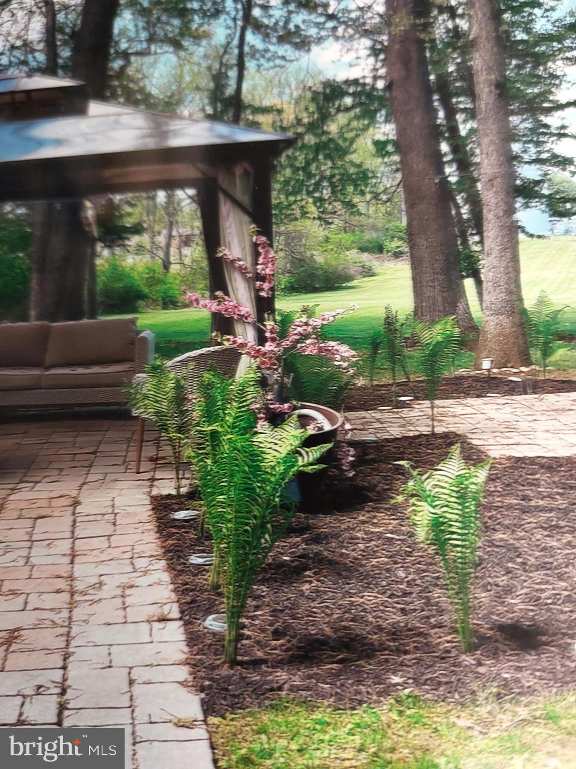 3725 Oakland Road Bethlehem, PA 18020 - Photo 40 of 52 a view of a backyard with plants and a patio