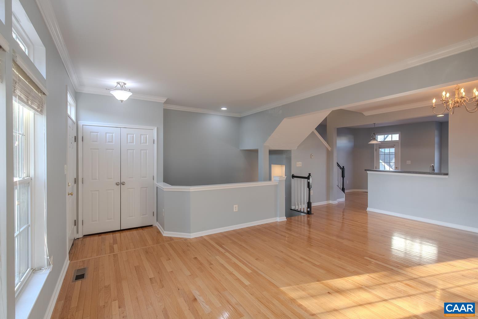 339 Rolkin Road Charlottesville, VA 22911 - Photo 5 of 43 a view of a room with wooden floor and stairs