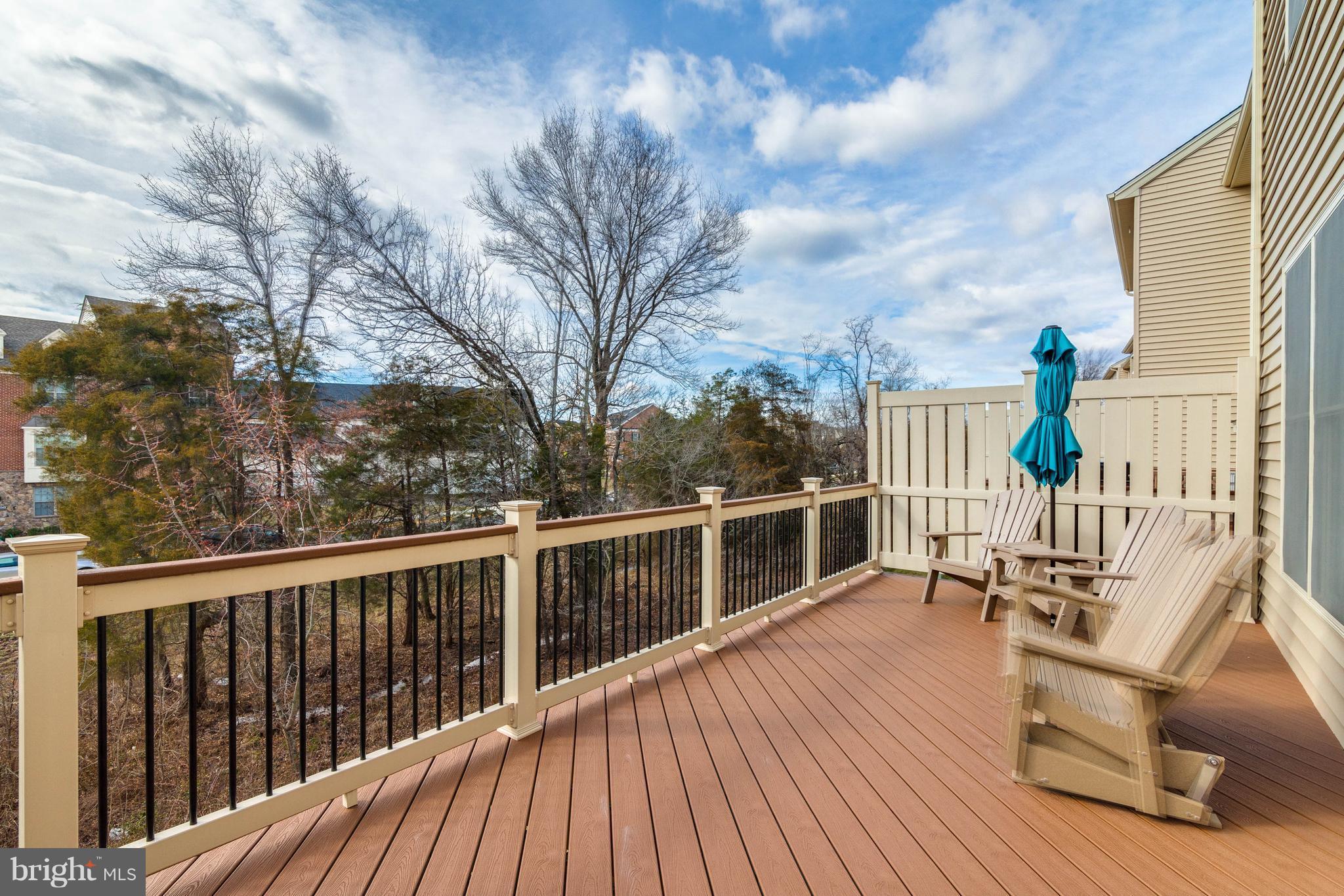 22563 Windsor Locks Square Ashburn, VA 20148 - Photo 3 of 30 Private Rear Deck Backing to Trees