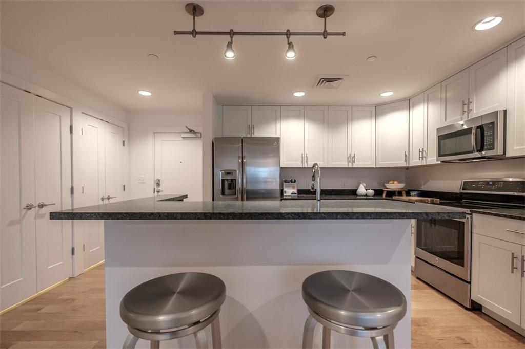Bar seating is great for entertaining