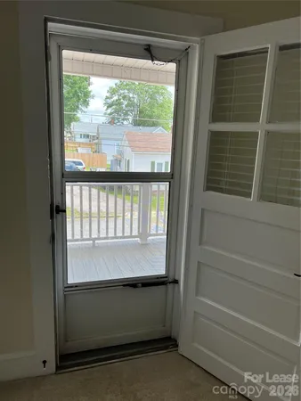 a living room with a window