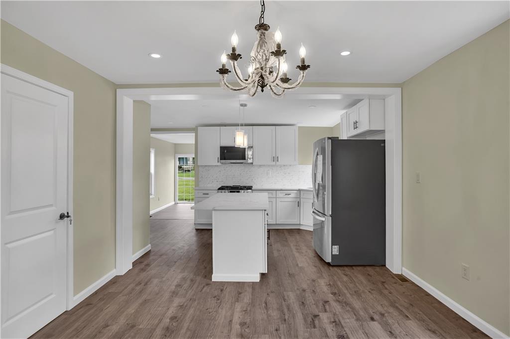 46 Terrace Road Millsboro, PA 15348 - Photo 10 of 32 a view of a kitchen with a sink and refrigerator
