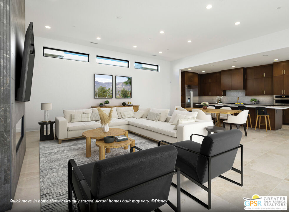 4 Heliotrope Avenue, Unit LOT #299 Rancho Mirage, CA 92270 - Photo 6 of 18 a living room with furniture and a flat screen tv