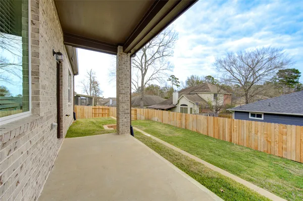 a view of a backyard with a garden