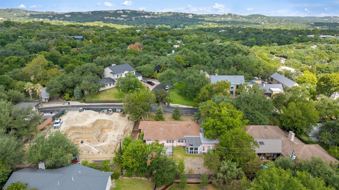 2605 Hillview Road Austin, TX 78703 - Photo 13 of 18 an aerial view of residential houses with outdoor space and trees