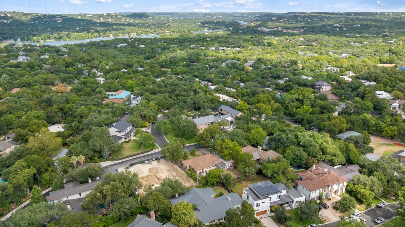 2605 Hillview Road Austin, TX 78703 - Photo 14 of 18 an aerial view of residential houses with outdoor space and trees