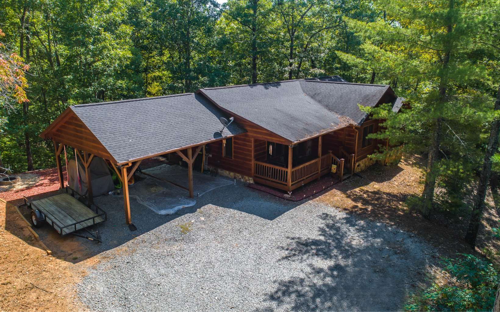 1589 Orton Road Murphy, NC 28906 - Photo 1 of 1 a view of a house with backyard and sitting area