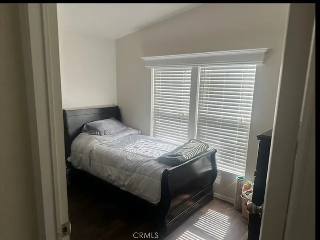 a room with wooden furniture